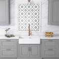 thumbnail image 4 of Trieste White Ceramic 32 in. Double Bowl Farmhouse Apron Kitchen Sink, 4 of 4