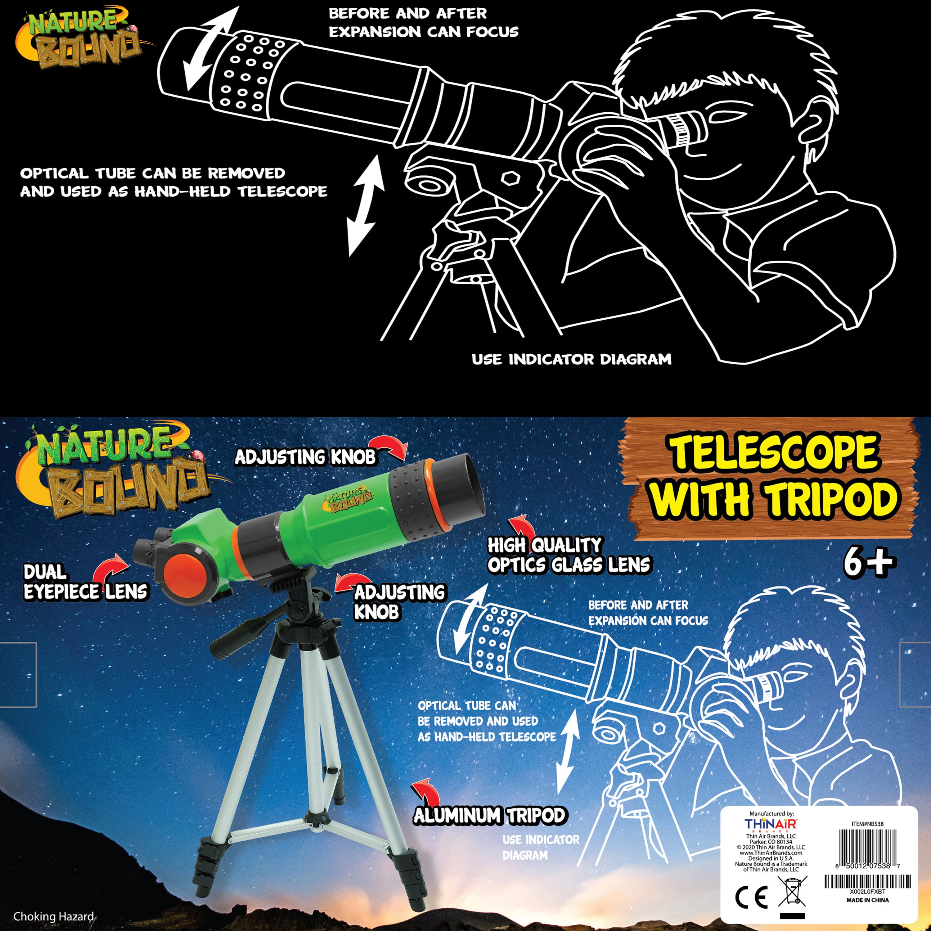 Nature Bound Telescope for Kids and Beginners 16X Magnification