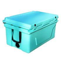 Segmart 65QT Hard Insulated Portable Cooler for Camping, Ultra-Light Insulated Ice Chest Box with 2 Wheels, Leak-Proof Cooler for Drink, Beverage, Beach, Camping, Picnic, Fishing, Boat, Barbecue, Blue