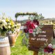 thumbnail image 4 of Juego de dos piezas de flores artificiales de bienvenida para bodas, decoración floral para mesa de fotos y arreglos florales., 4 of 6