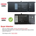 thumbnail image 4 of Batería para laptop SUNNEAR JK6Y6 11.4V 40Wh para Dell, 4 of 6