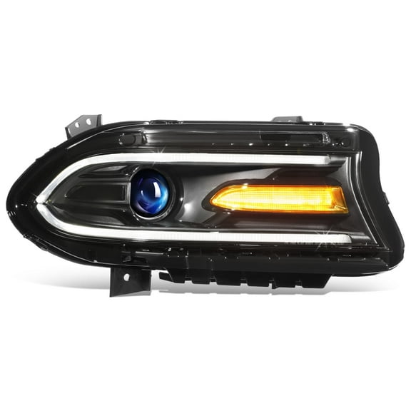 DNA Motoring HID Projector Headlight for 15-22 Dodge Charger, Passenger Right Side