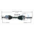 thumbnail image 4 of TrakMotive CV Axle Shaft TO-8139 Premium; OEM Replacement, 4 of 4