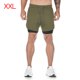 thumbnail image 4 of Soidarity 2021 pantalones cortos para correr de camuflaje para hombres 2 en 1 de pisos de secado rápido pantalones cortos deportivos para gimnasio Uniforme atlético ejercito verde XXL Soidarity OD2835-04B, 4 of 6
