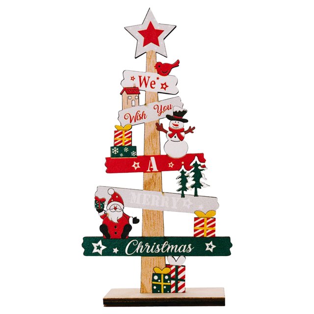10uds. Navidad madera signos placa alfabeto año nuevo fiesta regalos (gnomo)