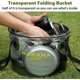 thumbnail image 5 of Cubo plegable Rojo Verde 30L con Bolsillo lateral de malla para acampar pesca y viajes, 5 of 5
