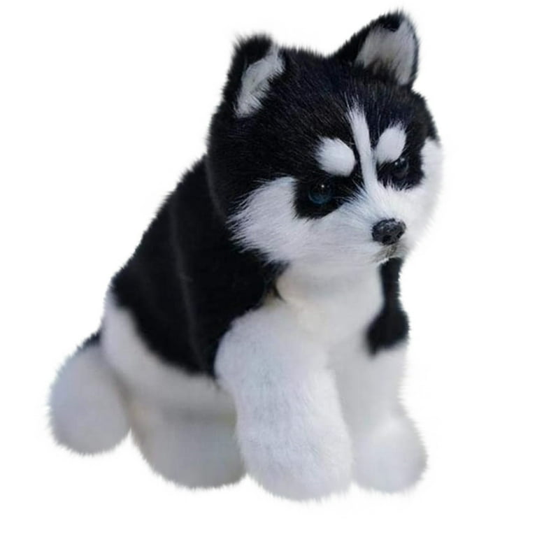 Honeyway plush toys small Husky dog toys lifelike and soft touch suit for  children and people who like dogs very much