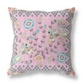 thumbnail image 5 of Amrita Sen Designs  26 x 26 in. Pond Peacock Broadcloth Indoor & Outdoor Zippered Pillow - Multi Color, 5 of 5