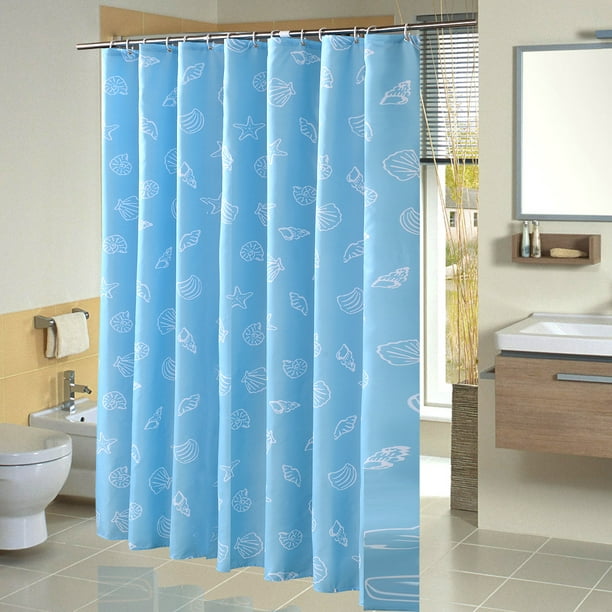Verdickter und wasserdichter Duschvorhang aus mediterranem Polyester, 180 x 180 cm