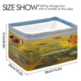 thumbnail image 4 of IAUYY Set of 2 Storage Cubes with Handles-Not Prone to Deformation Canvas Storage Baskets for Bedroom Closet Living Room Decorative Storage Baskets Vague Sunflowers, 4 of 9