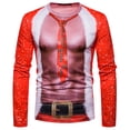 thumbnail image 2 of Sweater Camiseta Para Hombre Impresión Digital 3D Cuello Redondo Sudaderas Para Fiesta Navideña Advancent HA044837-03, 2 of 6