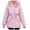 Pink, variant on Lindreshi Winter Coats for Women 2023 Trendy Women's Fall and Winter Long Sleeved Warm Cotton Jacket Bread