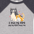 thumbnail image 4 of Inktastic I Love My Mimi Loves Me Cat Boys or Girls Baby Bodysuit, 4 of 5