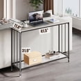 thumbnail image 4 of M optimized Console Table, Sofa Tables Narrow Entryway Table with Wood Shelf and Metal Frame, Behind Couch Table Industrial Hallway Table for Living Room Foyer Bedroom, 4 of 9