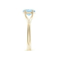 thumbnail image 3 of Angara Natural 1 Ct. Aquamarine Solitaire Ring in 14K Yellow Gold for Women (Ring Size: 3), 3 of 10
