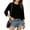 Black, variant on OGLCCG 3/4 Length Sleeve Womens Tops Basic Crew Neck Workout Sports T Shirts Solid Color Casual Spring Summer Blouse Dressy,XXL,Pink