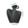 thumbnail image 2 of DAMAI Beauty Shoulder Black 7.9" H x 3.7" W Ceramic Body Vase, Modern Minimalist Style Vase Flower Set, Human Body Vase for Living Rooms, Bedrooms, Shelves, Dining Tables, Bathrooms, and Offices, 2 of 7