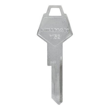 Hillman 5936844 Automotive Universal Key Blank for Single Sided for Chrysler - Case of 10, Silver