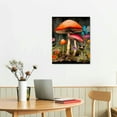 thumbnail image 2 of COMIO Retro Mushroom Posters Floral Art Home Room Decor Vintage Aesthetic Posters Earthy Vintage Wall Decor Mushroom Canvas Art Painting for Living Room Bedroom Garden, 2 of 4