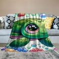 thumbnail image 2 of COMIO Sea Turtle Blanket for Women Men, Cute Sea Turtle Themed Design Printed Throw Blankets for Lap, Chair Sofa, Warm Soft Cozy Blanket, 2 of 6