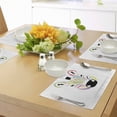 thumbnail image 4 of Ambesonne Zebra Place Mats Set of 4, Colorful Exotic Funny, Standard Size, Multicolor, 4 of 6