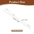 thumbnail image 2 of 2Pairs Detachable Shoe Straps for Heels, Adjustable Ankle Strap, White, 2 of 6
