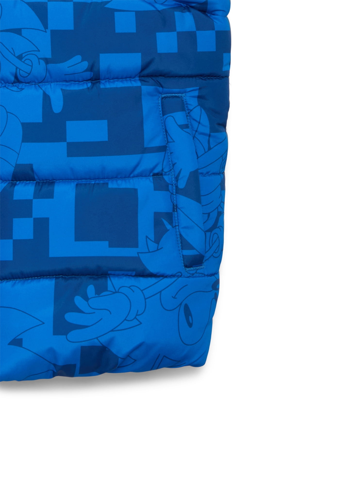 Sonic the Hedgehog Boys Graphic Puffer Vest, Sizes 4-12