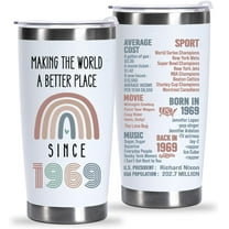 55th Birthday Gifts For Women Her, Turning 55 Years Old Birthday Gifts, Best Gifts for 55 Year Old Women Mom Wife Friends, 1969 Birthday Gifts, 55th Birthday Tumbler 20oz