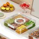 thumbnail image 5 of Contenedor Portátil para Caja de Refrigerios, Organizador de Almacenamiento de Refrigerios de 6 Compartimentos, Bandeja para Servir Dividida Conpa, Diseño Compacto, 5 of 7