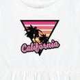 thumbnail image 4 of Inktastic California with Triangle and Palm Trees Girls Baby Dress, 4 of 5