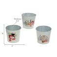 thumbnail image 2 of Jardinière Ronde De 15 Cm (Camion Rouge, Bonhomme De Neige, Rennes) (Assortiment) - Lot De 3, 2 of 3