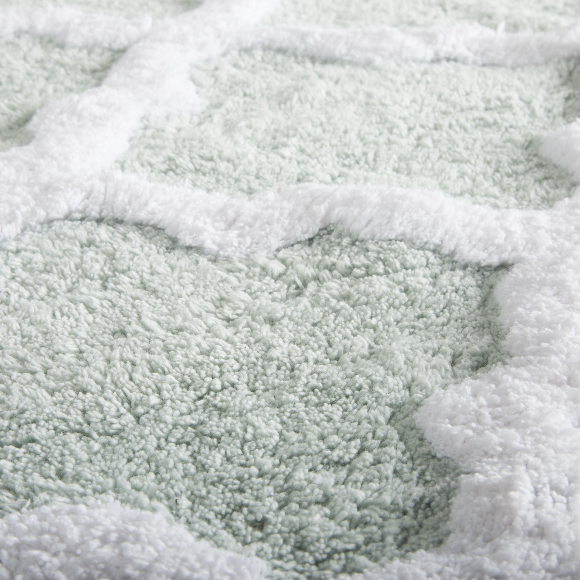 Somerset Home 2 Piece Bathroom Rug Set - 41x24.5 Inch and 34x21 Inch 100% Cotton Bath Mats (Seafoam)