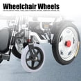 thumbnail image 4 of Sonew Roues en Caoutchouc pour Fauteuil Roulant, Roues avant de Fauteuil Roulant 6 Pouces pour Personnes Âgées Handicapées, Accessoire pour Fauteuil Roulant, 4 of 8