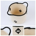 thumbnail image 2 of Unique Bargains Woven Storage Basket Closet Storage Bin White 7.5*7.1*7.9in、9.8*8.3*10.6in, 2 of 5