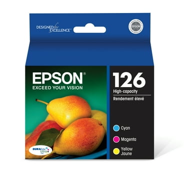 Epson 126 DURABrite Ultra High Capacity Cyan/Magenta/Yellow Ink Cartridge Multipack (3 x 470 Yield) T126520