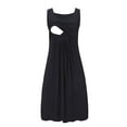 thumbnail image 6 of GXFC Women Maternity Breastfeeding Summer Dress Casual Sleeveless Mini Tank Dress Casual High Waist A-line Dress for Pregnancy Nursing 2XL, 6 of 7