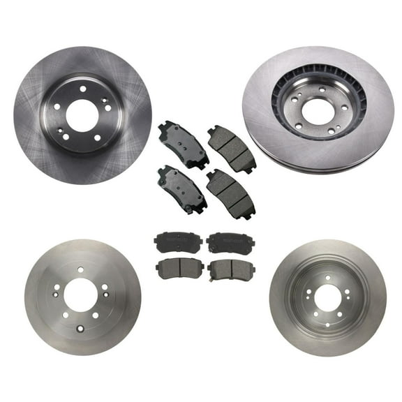 Front Rr Disc Brake Rotors Pads For 19-21 Hyundai Tucson with Electric Parking