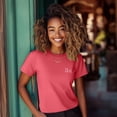 thumbnail image 3 of Dalix Be Kind Everyday Tee Lightweight Short Sleeve Summer Shirt Womens in Coral XL X-Large, 3 of 5