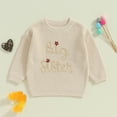 thumbnail image 2 of BemeyourBBs Big Sister Little Sister Matching Outfits Toddler Baby Girl Chunky Sweater Warm Sweatshirt Knit Fall Winter Clothes, 2 of 7