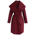 thumbnail image 4 of Vedolay Women Winter Coat Fall Coat Jacket Coat Open Front Cardigan 2023 Red,L, 4 of 4
