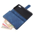 thumbnail image 4 of Étui pour Samsung Galaxy A50 en Cuir Magnétique avec Poche Zippée et Dragonne, 4 of 5