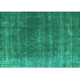 thumbnail image 1 of Ahgly Company Machine Washable Indoor Rectangle Oriental Turquoise Blue Industrial Area Rugs, 7' x 9', 1 of 4