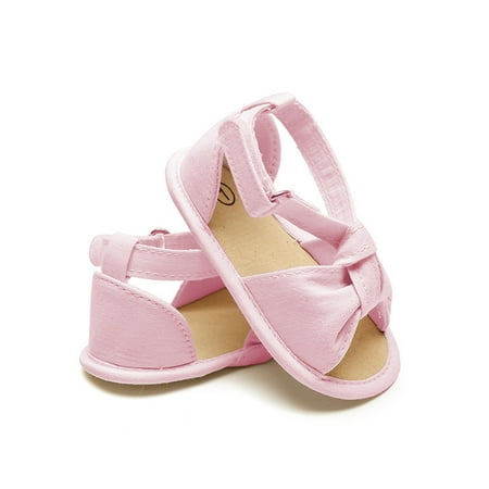 

Lieserram Infant Girls Sandals Summer Soft Sole Open-toed Walking Shoes for Toddler Newborn Baby 3 6 12 18 Months
