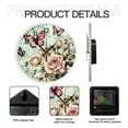 thumbnail image 5 of YladaFaie Home PVC Silent Wall Clock for Bathroom Indoor Decoration No Ticking 10 Inch Round Small Clock for Hospital Classroom Home Living Room Butterfly Patten, 5 of 7