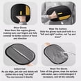 thumbnail image 6 of Viorane Pet Hair Remover, Pet Hair Remover Electrostatic Gloves, Electrostatic Pets Hairs Removers, Electrostatic Gloves Pets Hairs Removal, Reusable PetHair Removers Glove, Washable (3Pc Black), 6 of 10