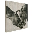 thumbnail image 4 of "Horse Love Portrait" Fine Giclee Printed Directly on Hand Finished Ash Wood Wall Art, 4 of 9