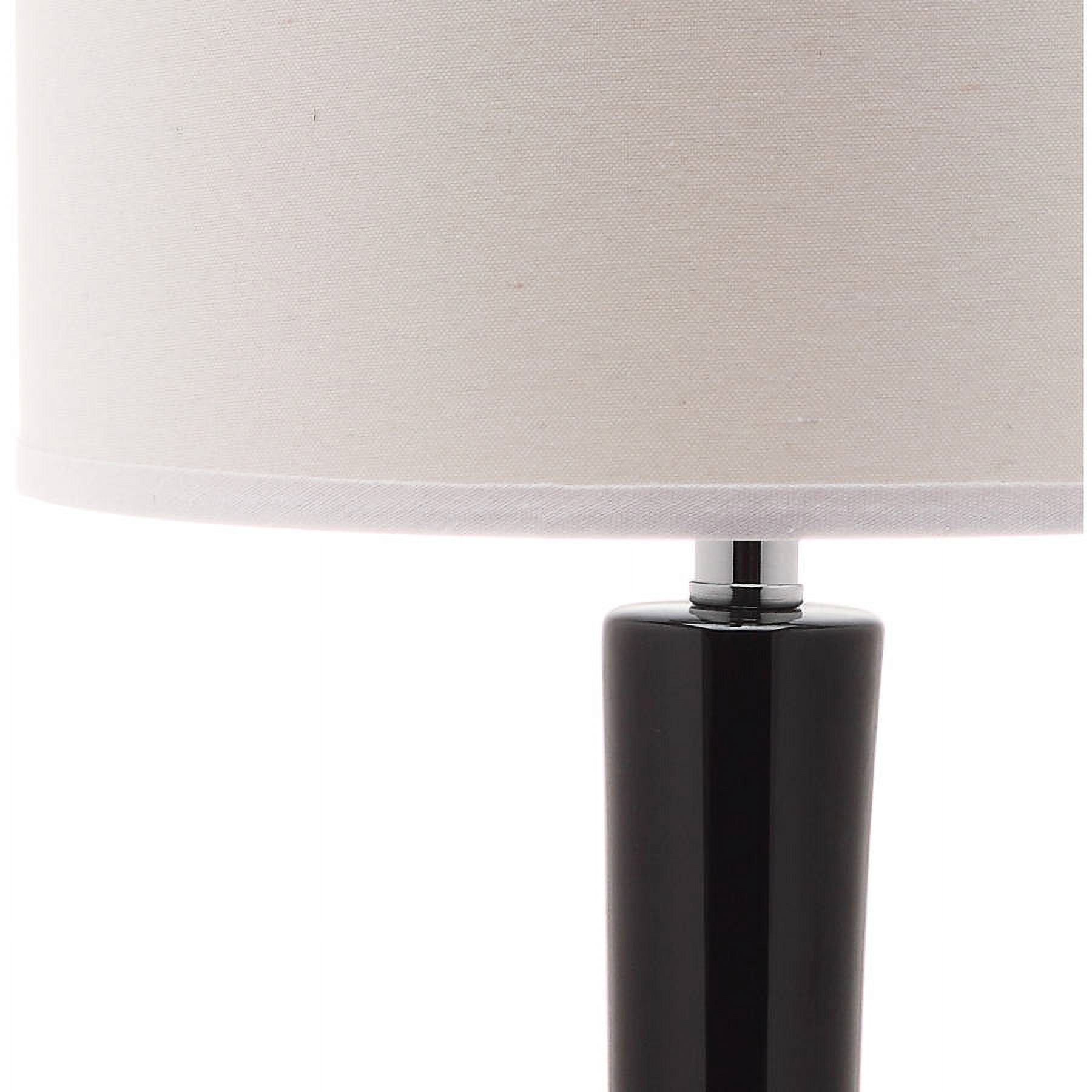 SAFAVIEH Mae 30.5 in. H Long Neck Ceramic Table Lamp, Black, Set of 2 - image 4 of 5
