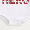 thumbnail image 5 of mgoYE Baby Boys Clothes 4th of July Baby Outfit 2026 Boy Girl My First Fourth of July Bubble Romper Oversized Onesie Toddler USA Clothes|White 0-3 Months, 5 of 7