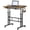 brown, variant on ZHICHUN 24Inch Split Top Standing Desk Height Adjustable Sit-Stand Workstation with Rolling Wheels