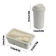 thumbnail image 3 of Lonchera bento Wave Safe, recipiente de plástico para almuerzo con espacio para guardar utensilios y vasos para mojar, hermética y apta para lavavajillas para una limpieza fácil, ideal para, 3 of 6